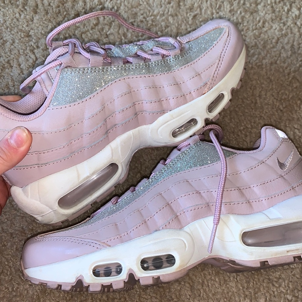 Pink glittered Airmax